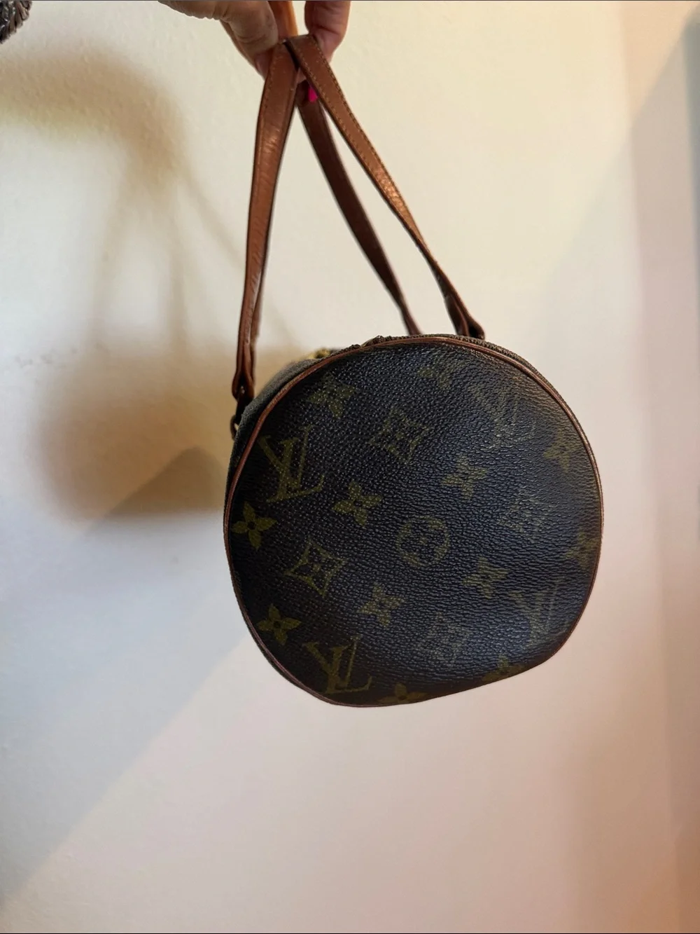 Louis Vuitton papillon Monogram Canvas Barrel handbag